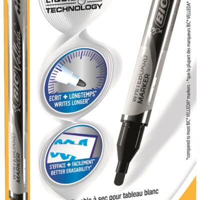 Bic Velleda Marker Liq Ink Tnk Astd PK4