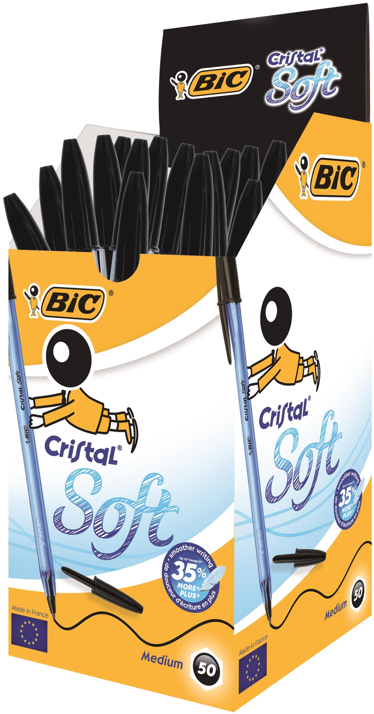 Bic Cristal Soft Ballpen BK PK50