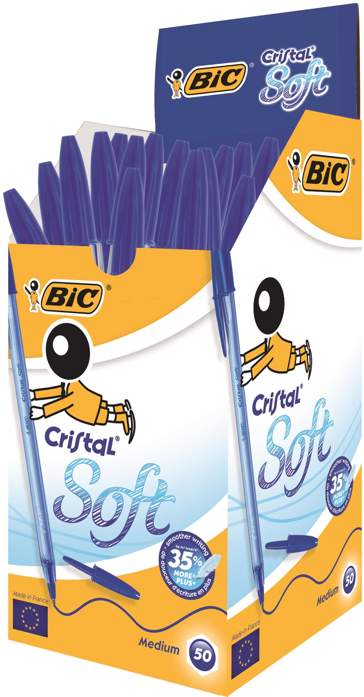 Bic Cristal Soft Ballpen BL PK50