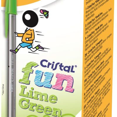 Bic Cristal Fun Lime Green PK20