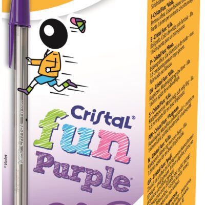 BIC Cristal Fun Purple PK20