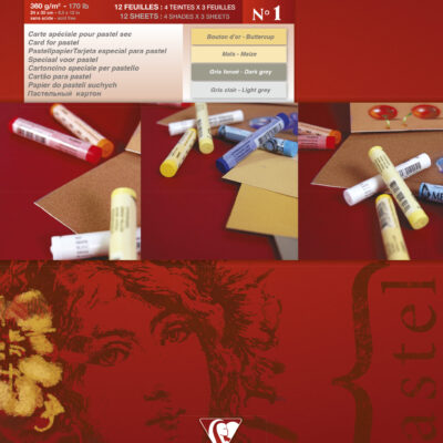Pastelmat Pad No.1 24x30cm 12sh 360gsm