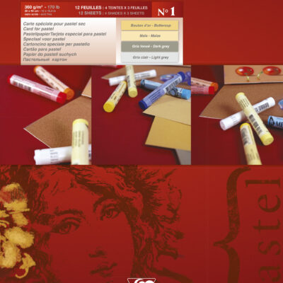 Pastelmat Pad No.1 30x40cm 12sh 360gsm