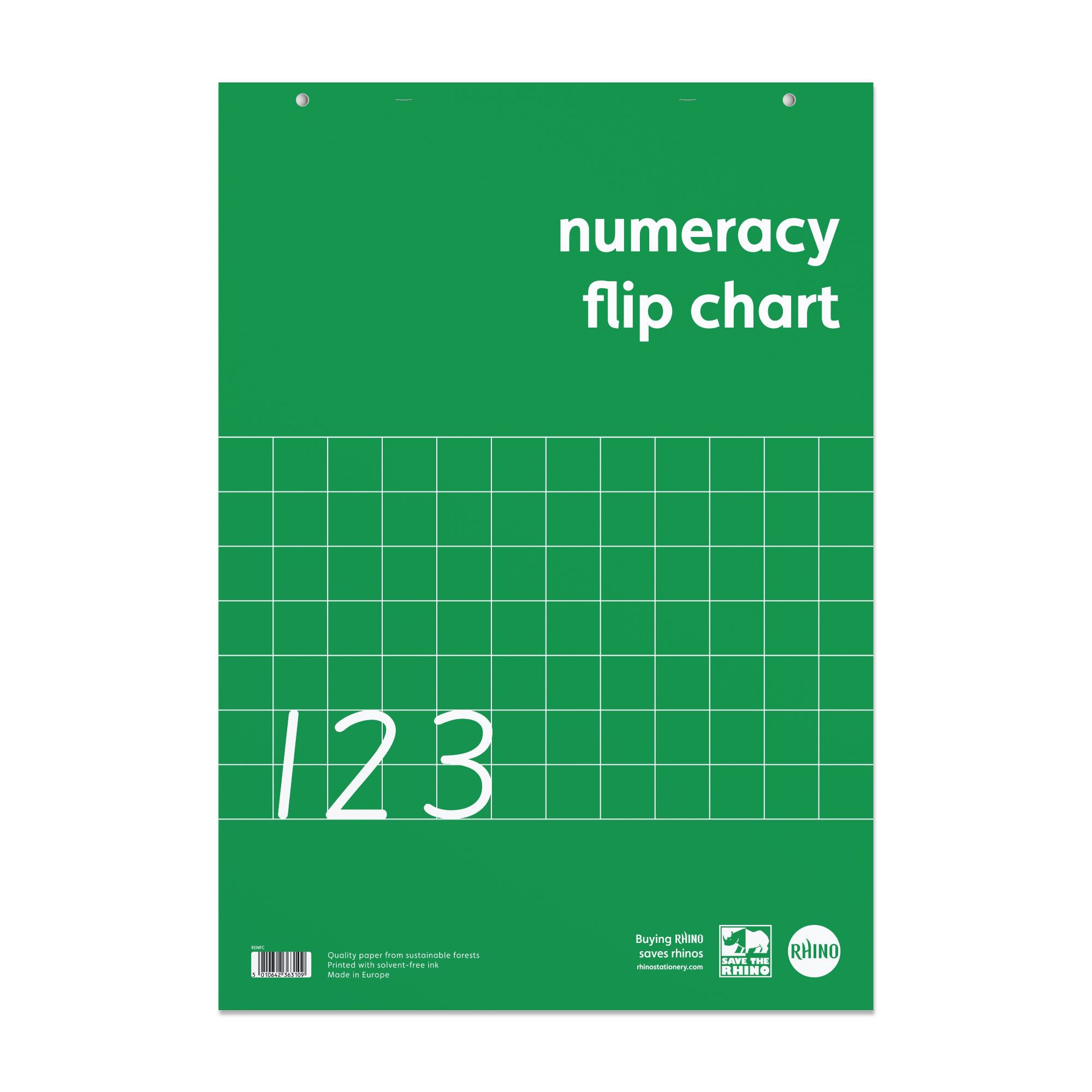 Rhino Num Flipchart A1 30LF S50/B PK5