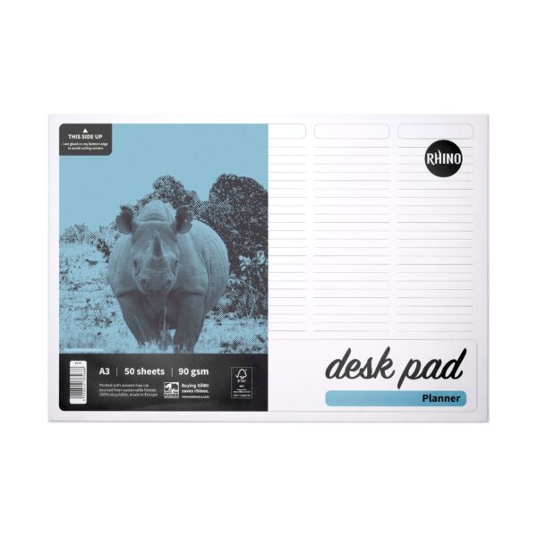 Rhino Desk Pad A3 Planner 90gsm 50 Shts