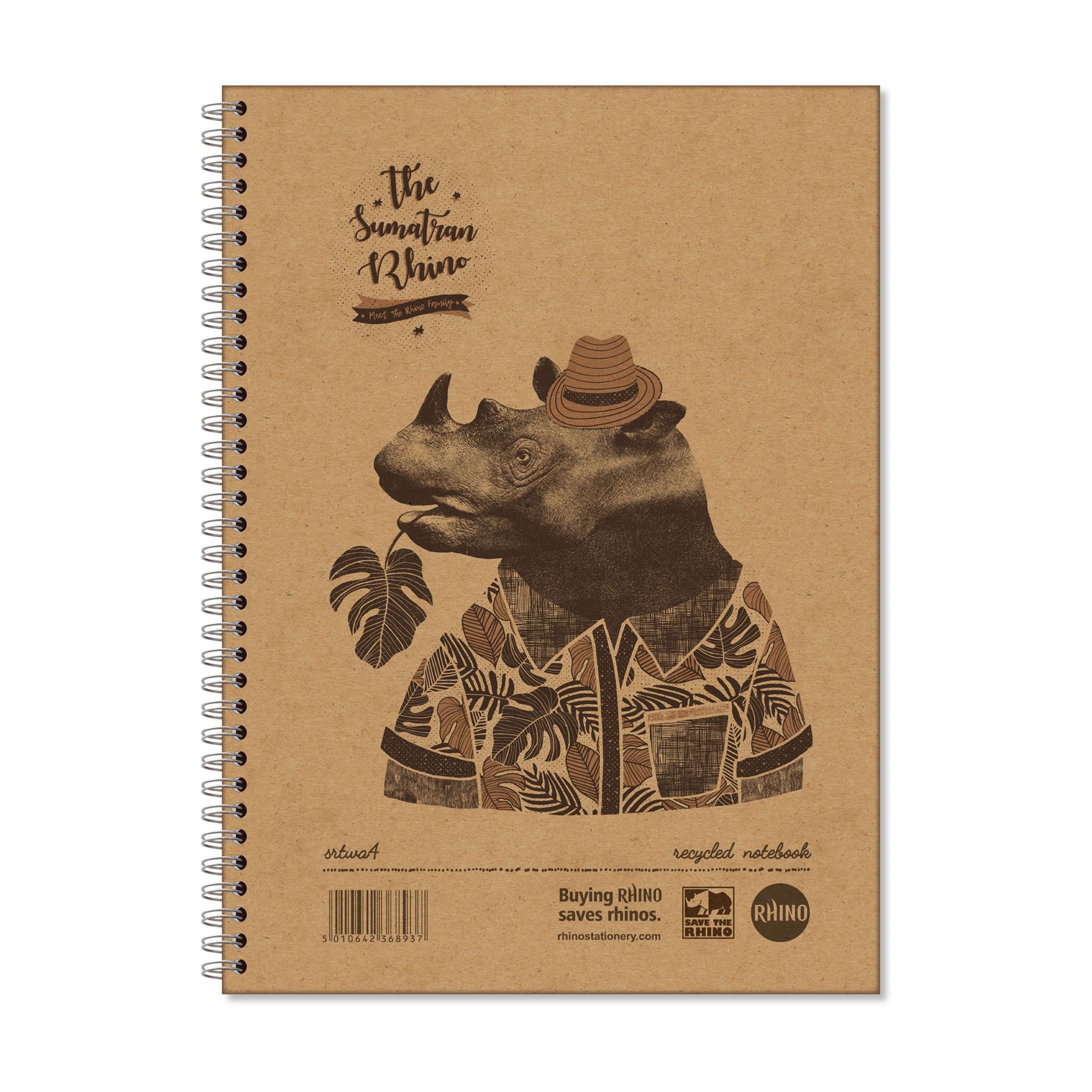 Save the Rhino TwinWre NBook A4 160P PK5