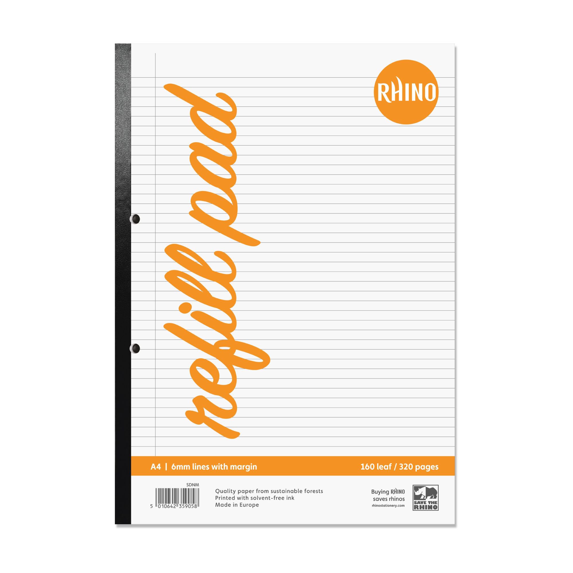 Rhino Refill Pad A4 320P Ruled PK3
