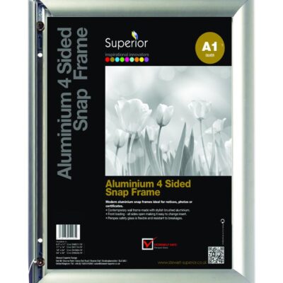 A1 Aluminium Snap Frame Silver