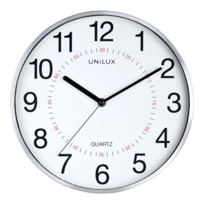Unilux Clock Aria Metal Grey