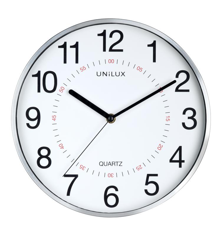 Unilux Clock Aria Metal Grey
