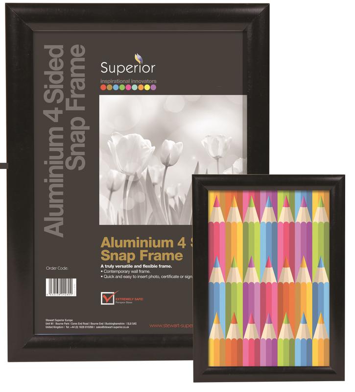 A1 25mm Snap Frame Satin Black Finish