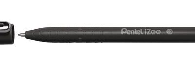 Pentel IZEE Ballpen 1.0mm CAP BK PK12