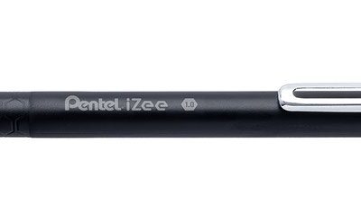 Pentel IZEE Ballpen 1.0 RETRACT BK PK12