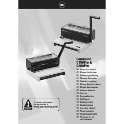 GBC CombBind C250Pro Manual Binder