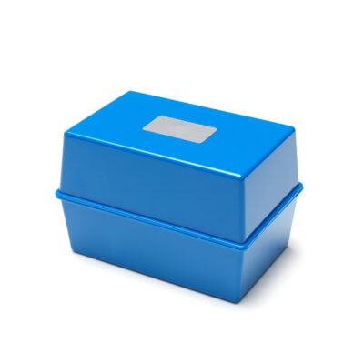 ValueX Card Index Box 5x3 Blue