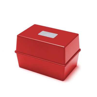 ValueX Card Index Box 5x3 Red