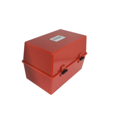 ValueX Card Index Box 8x5 Red
