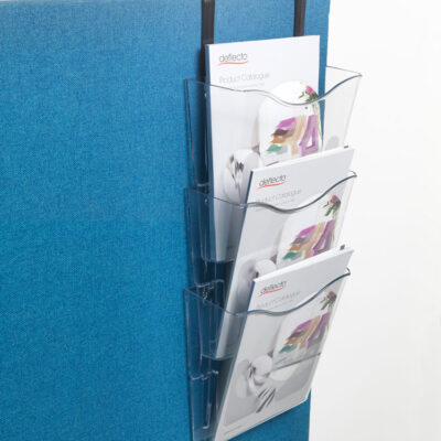 Deflecto Crystal A4P Document Holder 3PK