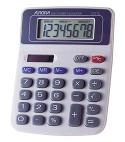 Aurora DT210 8 Digit Desktop Calc GY