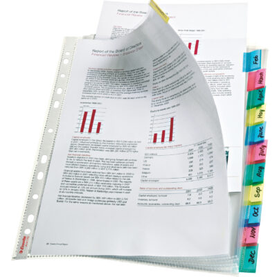 Esselte Index Pocket PP A4 Clear PK1