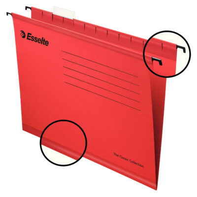 Esselte Classic Susp File A4 RD PK25