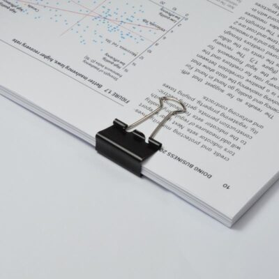 ValueX Foldback Clip 25mm Black PK10