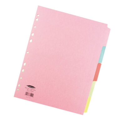 Concord Pastel Divider A4 5 Part Multi