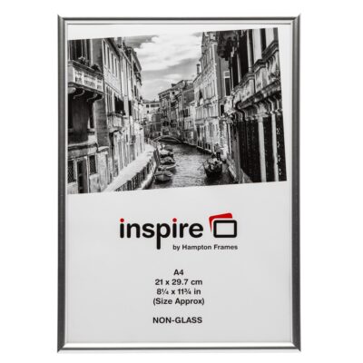 A4 Certificate Frame Plastic Silver