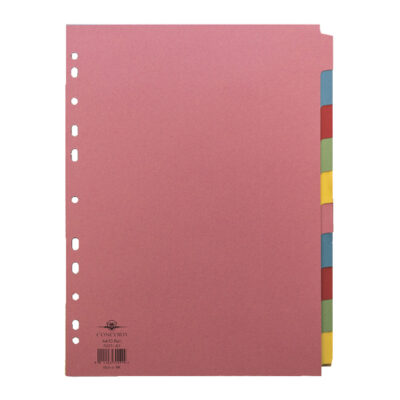 Concord Pastel Dividers A4 10 Part 2X5