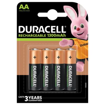 Duracell Rechargable AA 1300mAh PK4