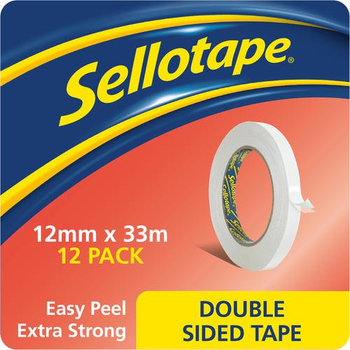 Sellotape DoubleSided Tape 12mmx33m PK12