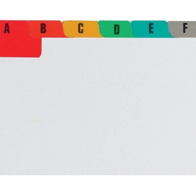 Concord Guide Cards A-Z 127x76 Asstd 151