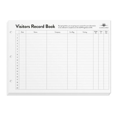 Concord Visitors Book Refill CD14P Singl