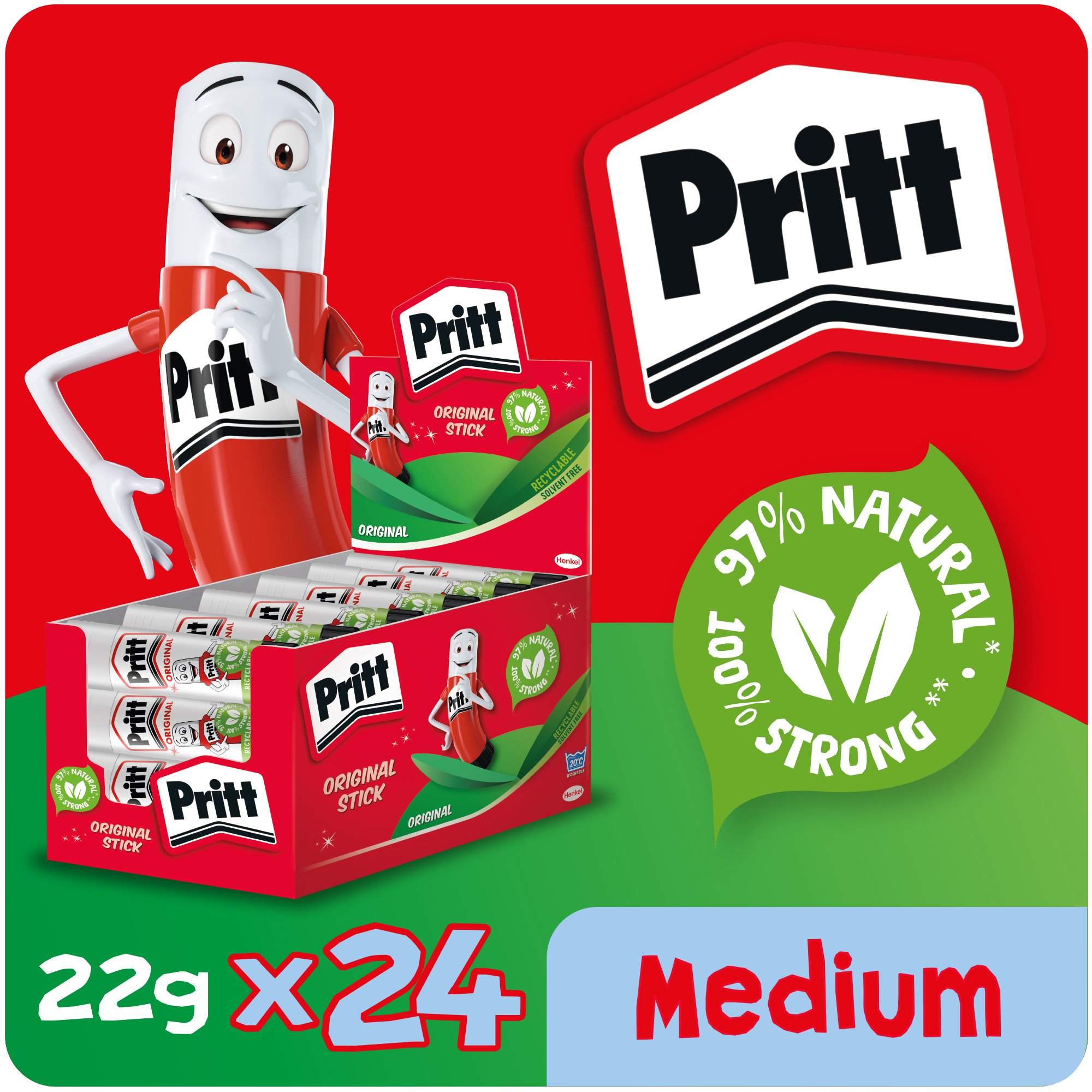 Pritt Glue Stick 22g Display Box PK24