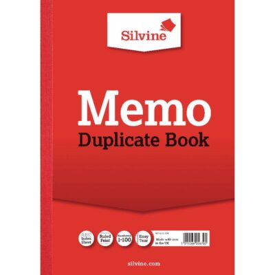 Silvine Dup Memo Book A4 PK6