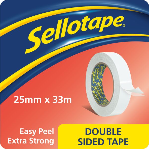 Sellotape Double Sided Tape 25mmx33m PK6