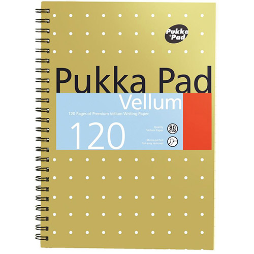 Pukka Vellum Pad A5 Wire Ruled PK3