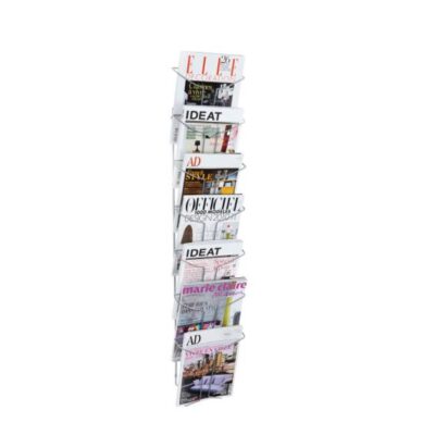 Alba Wall Display Unit 7xA4 Silver