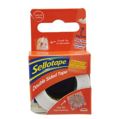 Sellotape Double Sided Tape 15mmx5m PK12