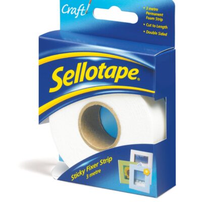 Sellotape StickyFixers Perm 3m Strip