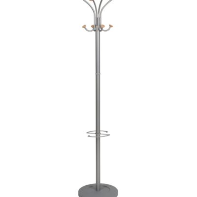 Alba Vienna Coat Stand Silver Wood