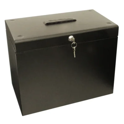 ValueX Metal File Box A4 Black