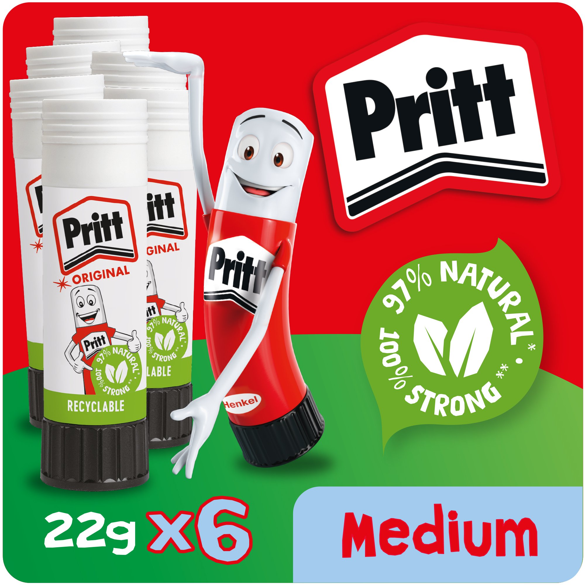Pritt Glue Stick 22g Hanging Box PK6