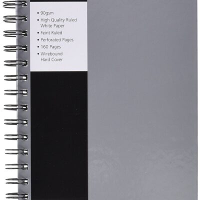 Pukka Wirebound Book A5 Silver PK5