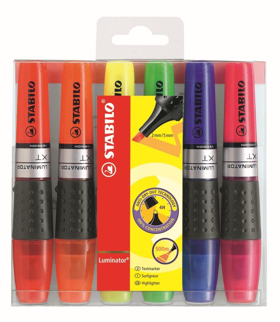 LUMINATOR Highlighter Assorted PK6