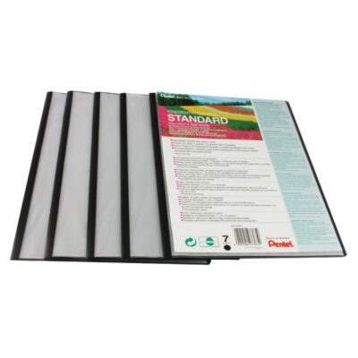 Recycology A4 Pres/File 7Pkt BK PK5