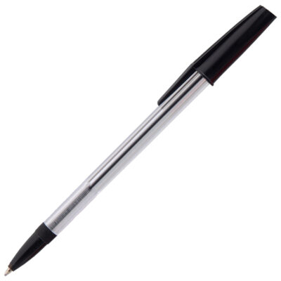 ValueX White Box Ball Pen Med Black PK50