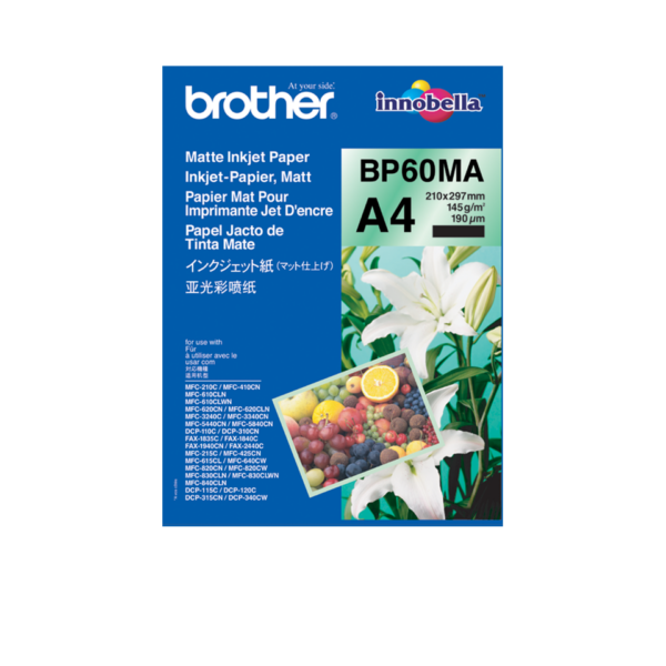 Brother BP60MA Paper A4 White Matte 25
