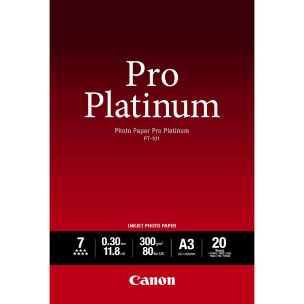 CANON 2768B017 PHOTO PAPER A3 20 SHTS