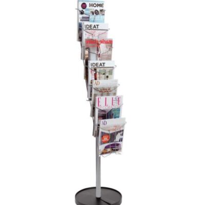 Alba Floor Display Unit 7xA4 Silver
